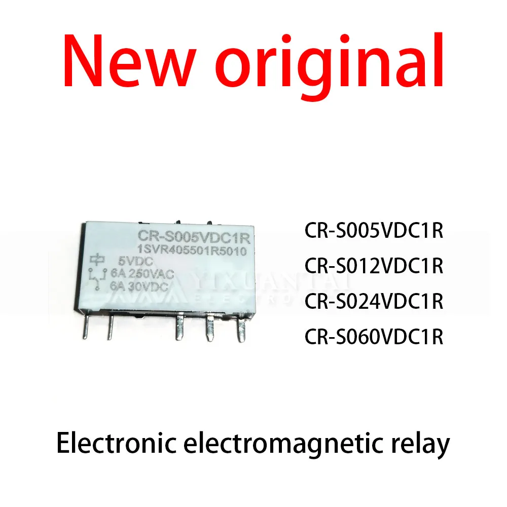 1Pcs/Lot New original CR-S005VDC1R CR-S012VDC1R CR-S024VDC1R CR-S060VDC1R Electronic electromagnetic relay
1Pcs/Lot New original CR-S005VDC1R CR-S012VDC1R CR-S024VDC1R CR-S060VDC1R Electronic electromagnetic relay