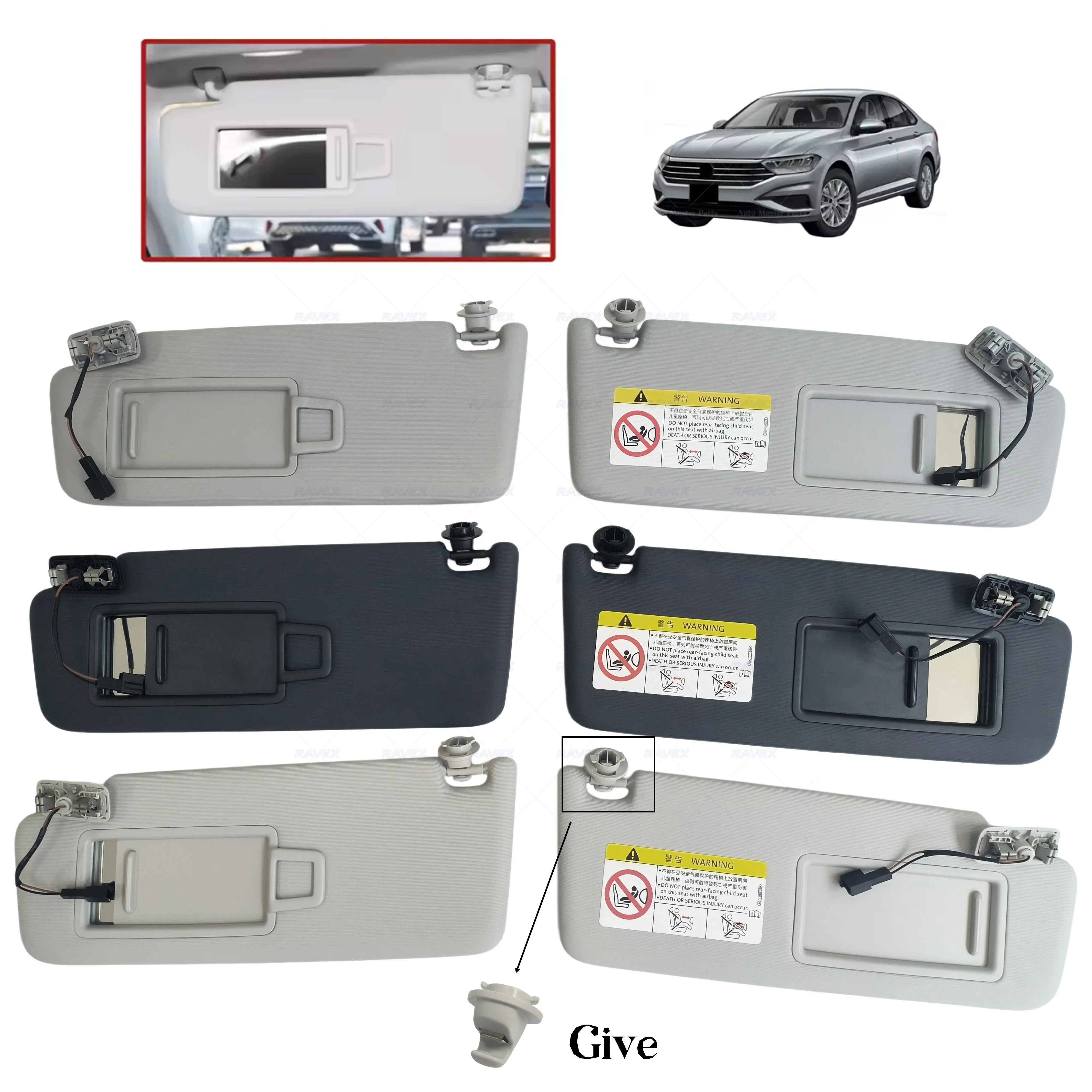 Front Sun Visor Panel For Volkswagen Golf7 Golf MK 7 MK7 GTI Passat B8 CC D2015 2016 2017 2018-2021 Sunvisor 5G0857551 5G0857552
Front Sun Visor Panel For Volkswagen Golf7 Golf MK 7 MK7 GTI Passat B8 CC D2015 2016 2017 2018-2021 Sunvisor 5G0857551 5G0857552
