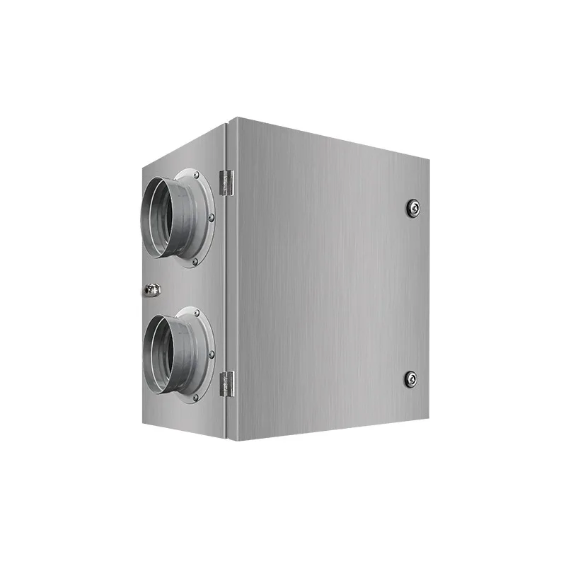 Two-way flow fresh air system, outdoor installation of fresh air fan, air supply and exhaust integrated machine, indoor
Two-way flow fresh air system, outdoor installation of fresh air fan, air supply and exhaust integrated machine, indoor