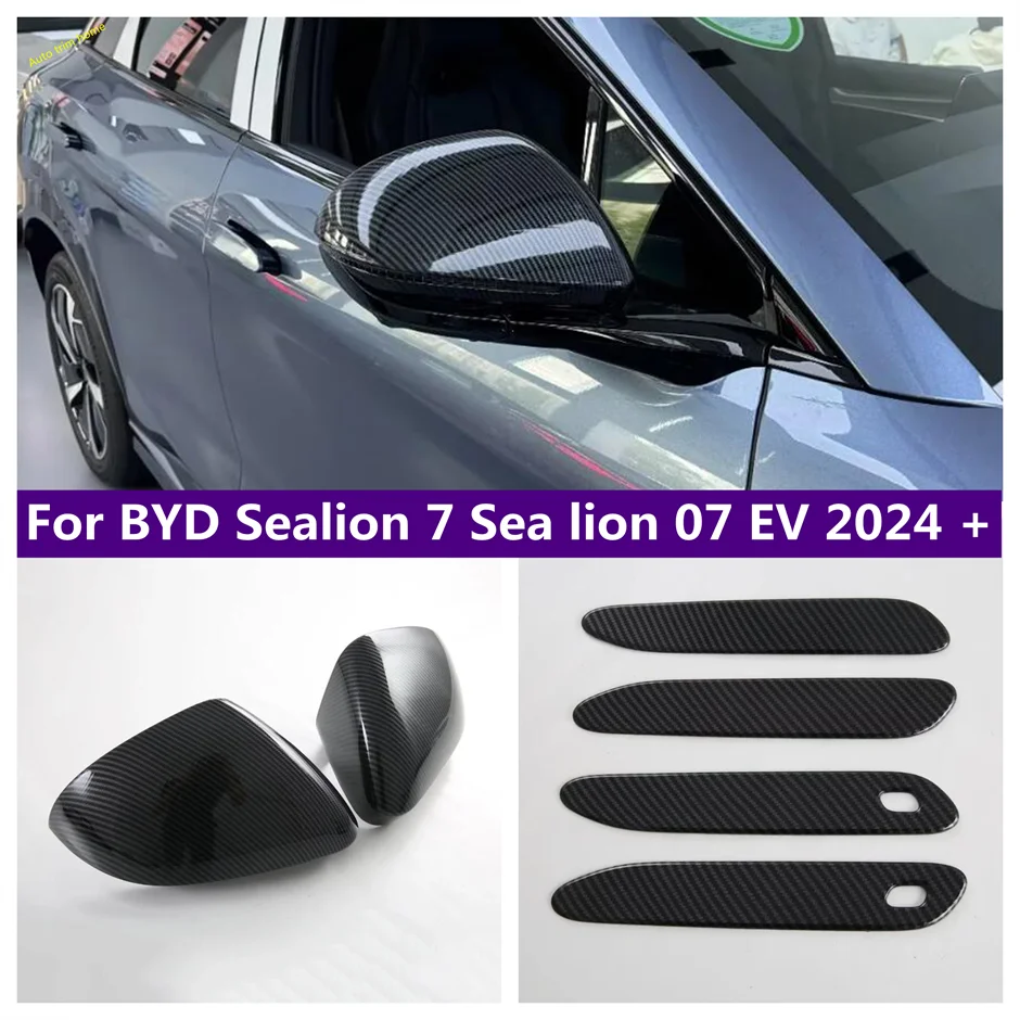 ABS Carbon Fiber Look Side Door Handle Rearview Mirror Cover Trim Fit For BYD Sealion 7 Sealion 07 EV 2024 2025 Accessories
ABS Carbon Fiber Look Side Door Handle Rearview Mirror Cover Trim Fit For BYD Sealion 7 Sealion 07 EV 2024 2025 Accessories