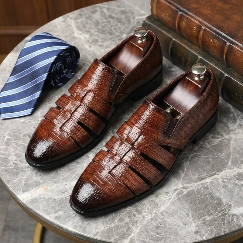 Size48 Men's Shoes British Style Hollow Handmade Leather Men's Sandals Trend Casual Business Dress Shoes for Men Tenis Masculino
Size48 Men's Shoes British Style Hollow Handmade Leather Men's Sandals Trend Casual Business Dress Shoes for Men Tenis Masculino
