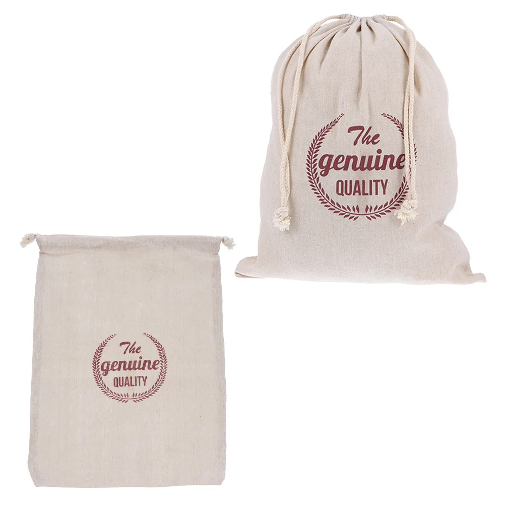 2 Pcs Drawstring Bag Linen Bread Package Bags Natural Baking Food Storage Pouches
2 Pcs Drawstring Bag Linen Bread Package Bags Natural Baking Food Storage Pouches