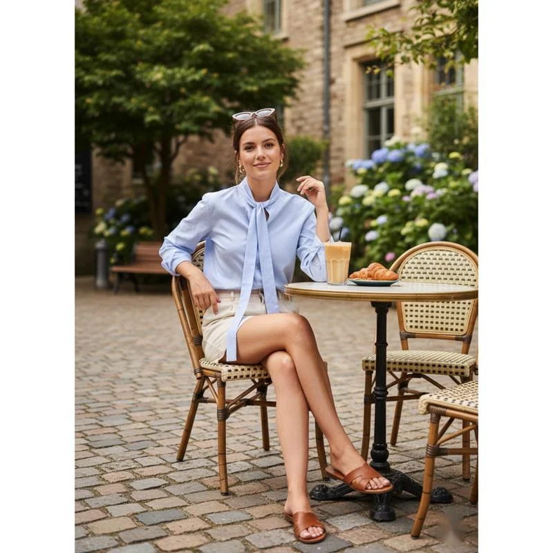 Fashion Women Cotton Linen Shirt With Tie Waist Elegant Long Sleeve Top For Daily Work Commuting Autumn Winter Comfort Style Fit
Fashion Women Cotton Linen Shirt With Tie Waist Elegant Long Sleeve Top For Daily Work Commuting Autumn Winter Comfort Style Fit