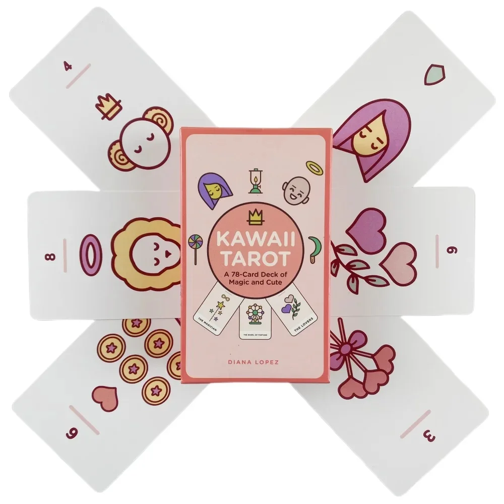 Kawaii Tarot Cards A 78 Deck Of Magic And Cute Oracle English Visions Divination Edition Borad Playing Games gift
Kawaii Tarot Cards A 78 Deck Of Magic And Cute Oracle English Visions Divination Edition Borad Playing Games gift