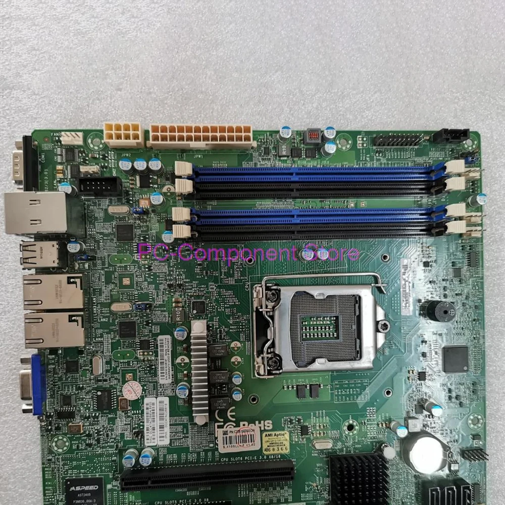 Server Motherboard LGA1150 E3-1200 V3 X10SLL+F
Server Motherboard LGA1150 E3-1200 V3 X10SLL+F