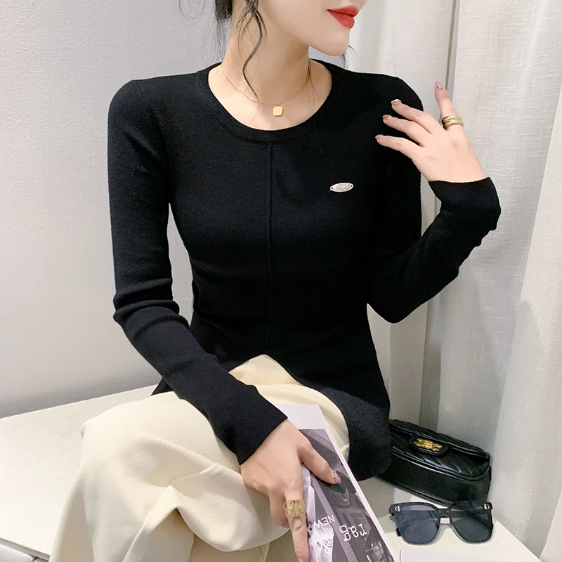Black Korean Style Fall Winter Knitted Sweater Chic Sexy Women O-Neck Cross Long Sleeve Pullover Basic All Match Tops New 410021
Black Korean Style Fall Winter Knitted Sweater Chic Sexy Women O-Neck Cross Long Sleeve Pullover Basic All Match Tops New 410021