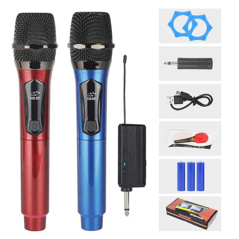 Haomuren Professional Wireless Microphone Dynamic Handheld Microphones Karaoke Microphone Mic For Live Church Club Party DJ
Haomuren Professional Wireless Microphone Dynamic Handheld Microphones Karaoke Microphone Mic For Live Church Club Party DJ