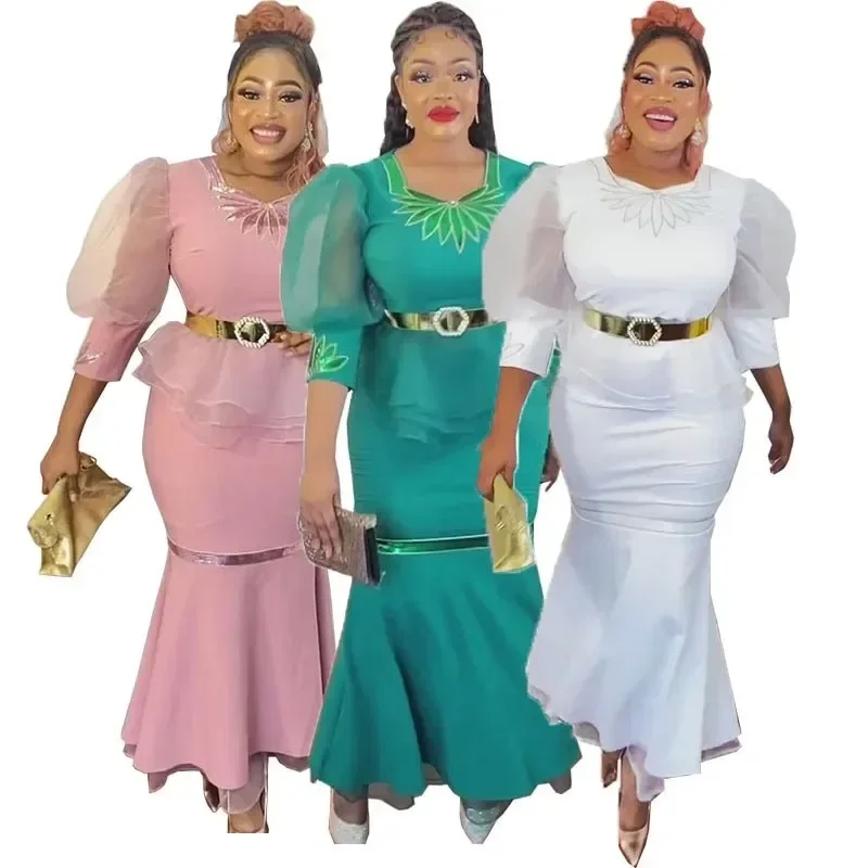 African Women's Elegant Puff Sleeve Top Half Skirt Embroidered Sequins Matching Set Non-Branded Bargain Deal From China
African Women's Elegant Puff Sleeve Top Half Skirt Embroidered Sequins Matching Set Non-Branded Bargain Deal From China