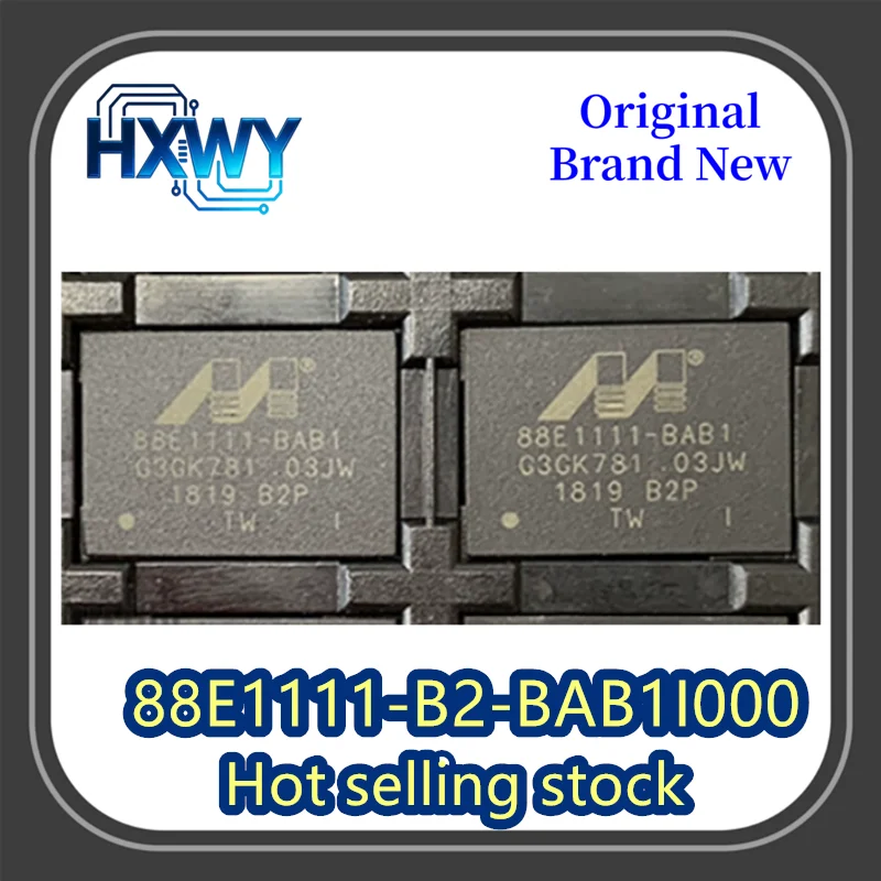 (1/10 piece) 88E1111-B2-BAB1I000 88E1111 BGA Ethernet Controller Brand New Original
(1/10 piece) 88E1111-B2-BAB1I000 88E1111 BGA Ethernet Controller Brand New Original