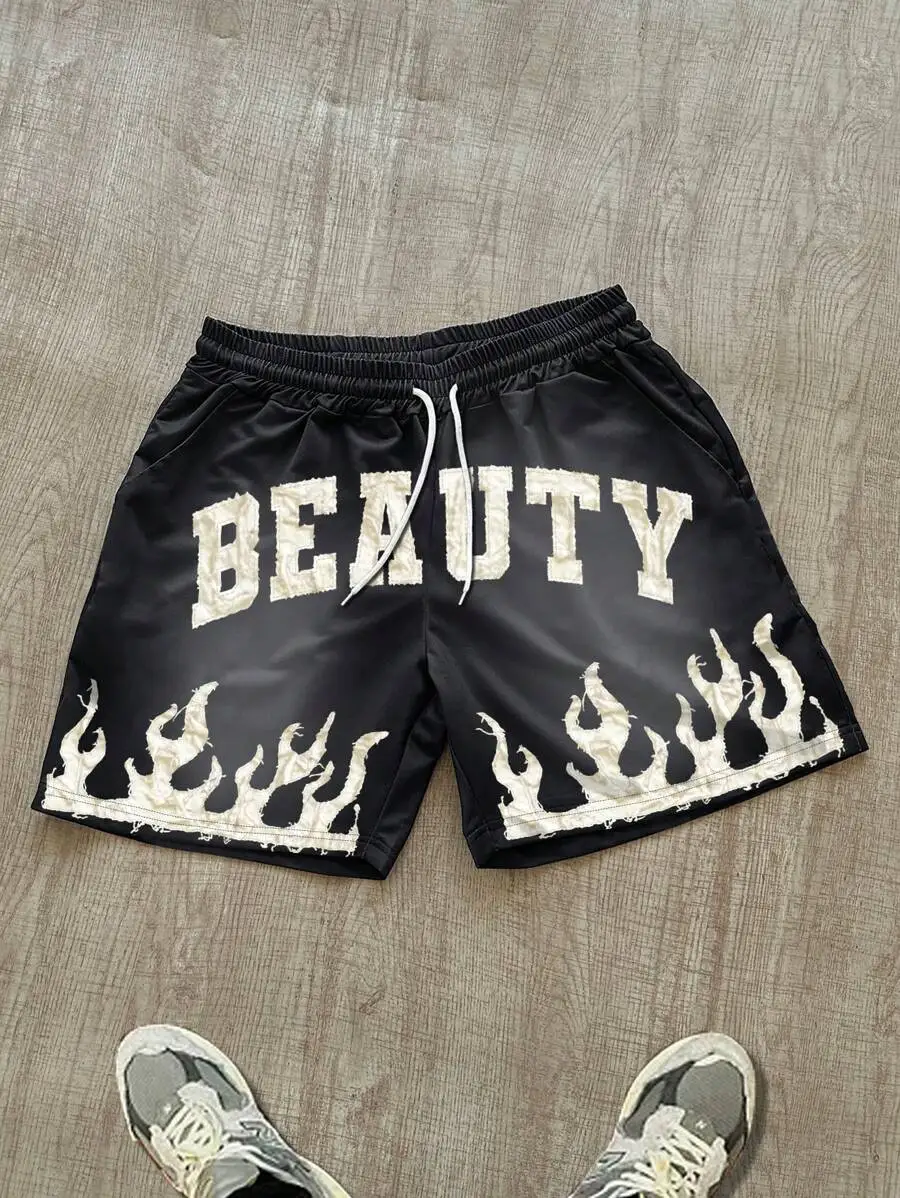 SLATEMANN Men's Summer Casual Vacation Fashion Street Daily Commute Drawstring Double Waistband Letter Embossed Loose Shorts
SLATEMANN Men's Summer Casual Vacation Fashion Street Daily Commute Drawstring Double Waistband Letter Embossed Loose Shorts