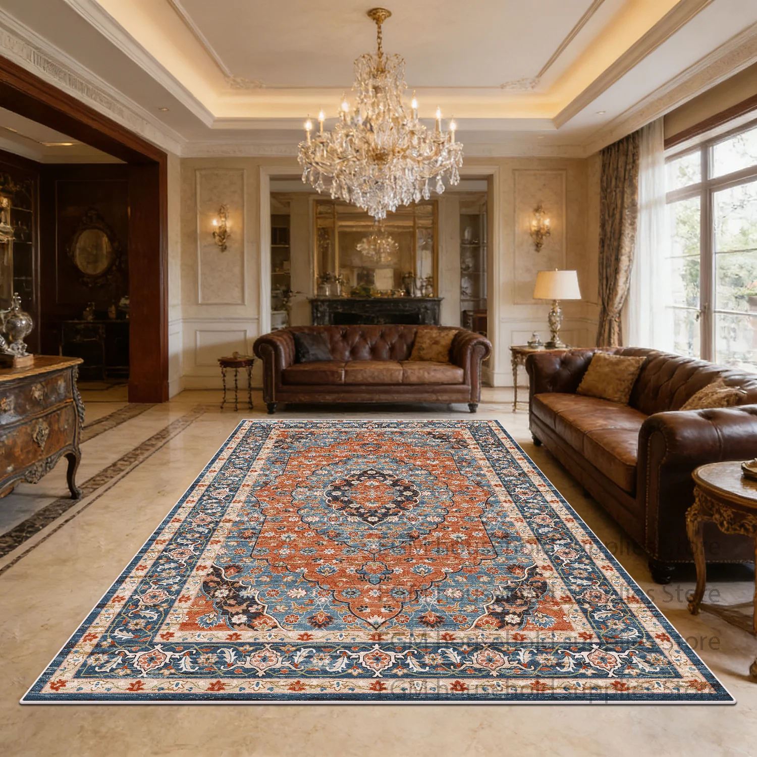 Popular Classic Carpet Retro Print Living Room Decor Bedroom Bedside Soft Rug Kitchen Dining Table Washable Floor Mat Non-slip
Popular Classic Carpet Retro Print Living Room Decor Bedroom Bedside Soft Rug Kitchen Dining Table Washable Floor Mat Non-slip