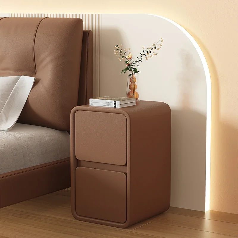 Cream Nightstand Modern Wood Bedside Table Leather Top 20CM Narrow Storage Cabinet Minimalist Small Space Bedroom Furniture
Cream Nightstand Modern Wood Bedside Table Leather Top 20CM Narrow Storage Cabinet Minimalist Small Space Bedroom Furniture