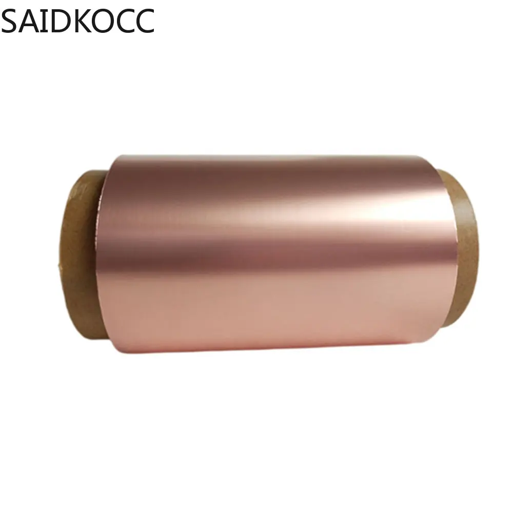SAIDKOCC 9um 2KG Double Sided Smooth Surface Cu Copper Foil for Li-ion Battery Anode Substrate Material
SAIDKOCC 9um 2KG Double Sided Smooth Surface Cu Copper Foil for Li-ion Battery Anode Substrate Material