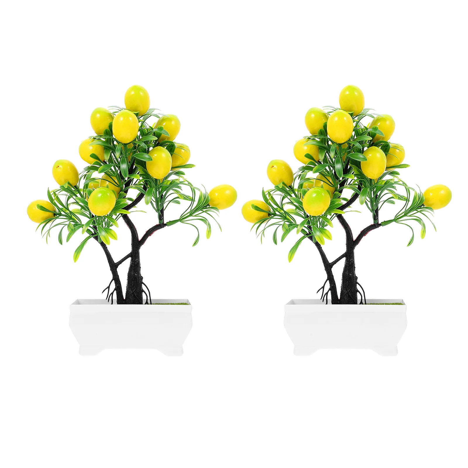 2 Pcs Artificial Lemon Plants Simulation Bonsais Indoor Decor Realistic Leaves Home Ornament Fake Tree Centerpiece
2 Pcs Artificial Lemon Plants Simulation Bonsais Indoor Decor Realistic Leaves Home Ornament Fake Tree Centerpiece