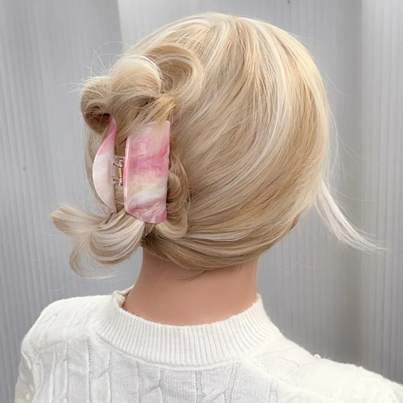 Fashion Large Hair Claw for Women 1pc Tough Colorful Acrylic Hairpin Clamps Clip Hair Accessories Gift for Her
Fashion Large Hair Claw for Women 1pc Tough Colorful Acrylic Hairpin Clamps Clip Hair Accessories Gift for Her