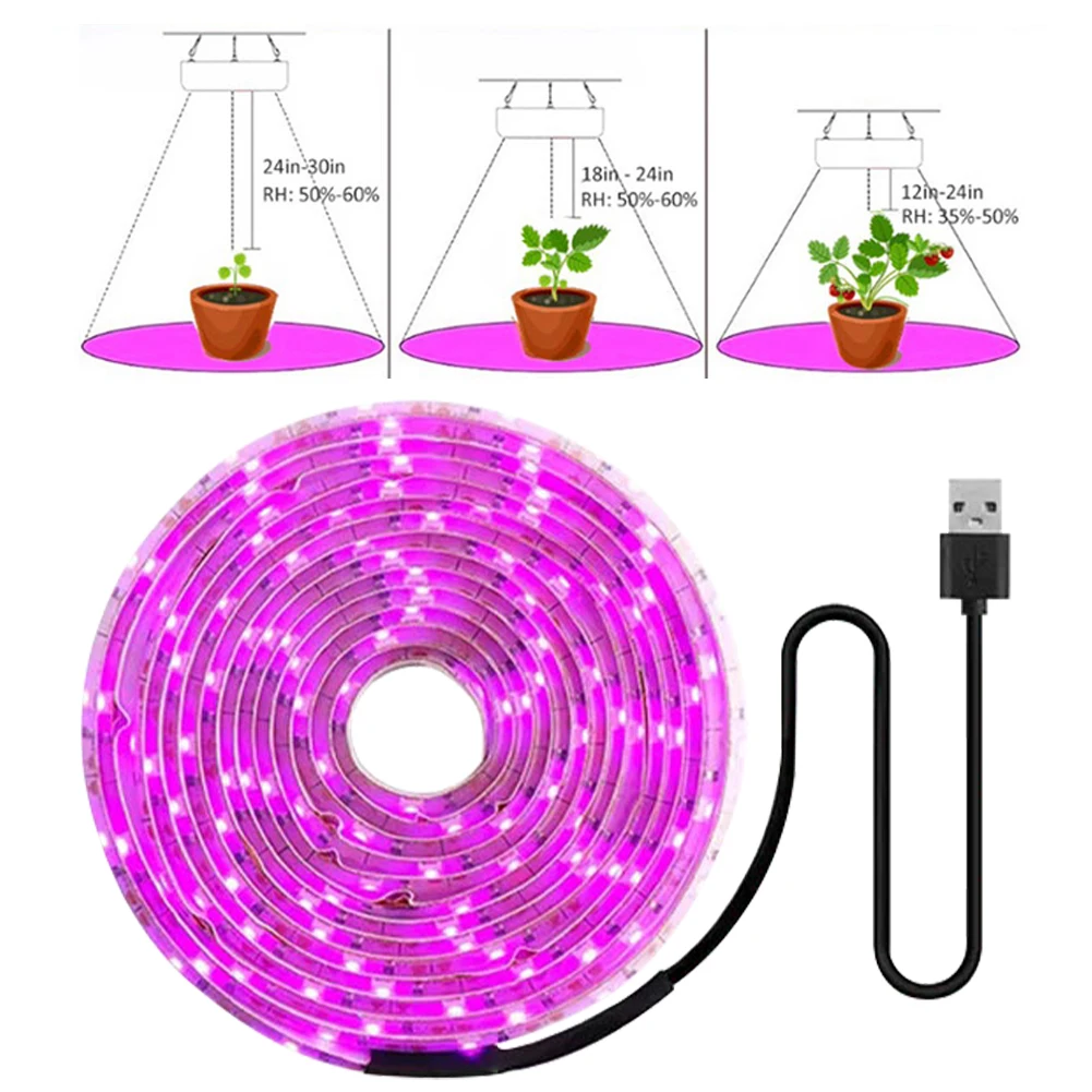 Full Spectrum USB Grow Light Strip Waterproof LED Phyto Lamp Plant Grow LED Light for Plants Flowers Greenhouse Hydroponic
Full Spectrum USB Grow Light Strip Waterproof LED Phyto Lamp Plant Grow LED Light for Plants Flowers Greenhouse Hydroponic