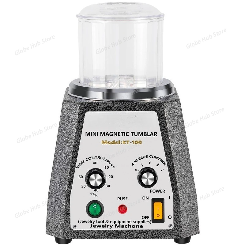 KT-100 Magnetic Pin Tumbler Polishing Machine Mini Jewelry Rotary Polisher Adjustable Speed Gold Precision Parts Finisher
KT-100 Magnetic Pin Tumbler Polishing Machine Mini Jewelry Rotary Polisher Adjustable Speed Gold Precision Parts Finisher