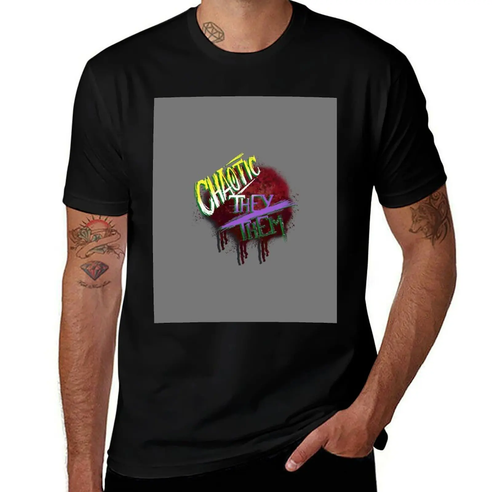 Chaotic They/Them T-Shirt t shirts for man cotton funny anime t shirts for man
Chaotic They/Them T-Shirt t shirts for man cotton funny anime t shirts for man