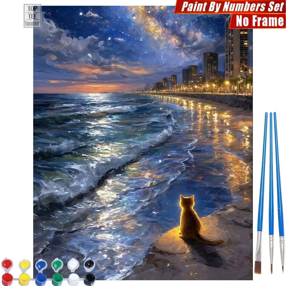 Seaside Cat Sunset Paint By Numbers Kit - Cat Sunset Lonely Home Wall Decor Teacher'S Day Gift For Teacher
Seaside Cat Sunset Paint By Numbers Kit - Cat Sunset Lonely Home Wall Decor Teacher'S Day Gift For Teacher