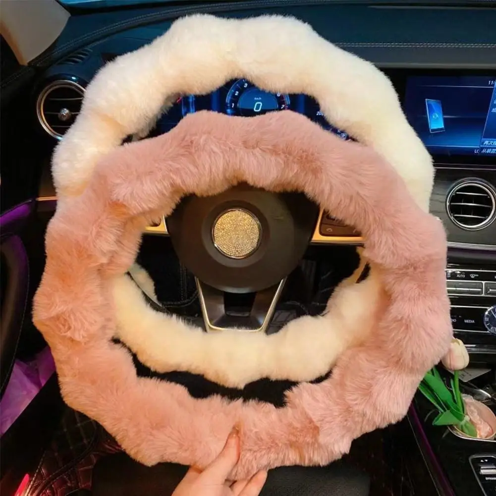 Plush+Rubber Steering Wheel Cover, Warm Wool Handlebar Cover for Men Women, Anti-Slip Winter Car Steering Wheel Cover 1PCS K4I1
Plush+Rubber Steering Wheel Cover, Warm Wool Handlebar Cover for Men Women, Anti-Slip Winter Car Steering Wheel Cover 1PCS K4I1
