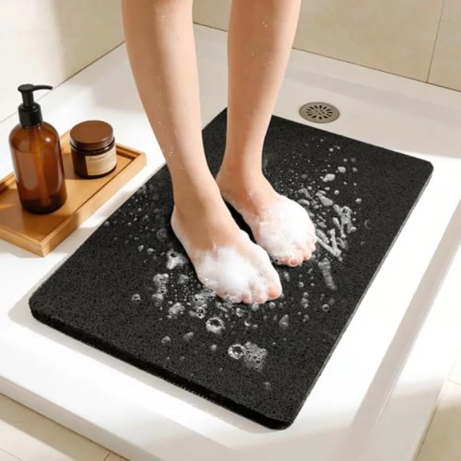 Shower Mat Bathtub Mat Non Slip, Bathmats Non Slip, Quick Drying Feet Scrubber Loofah Mats for Shower, Tub, Bathroom, Home, 17x
Shower Mat Bathtub Mat Non Slip, Bathmats Non Slip, Quick Drying Feet Scrubber Loofah Mats for Shower, Tub, Bathroom, Home, 17x