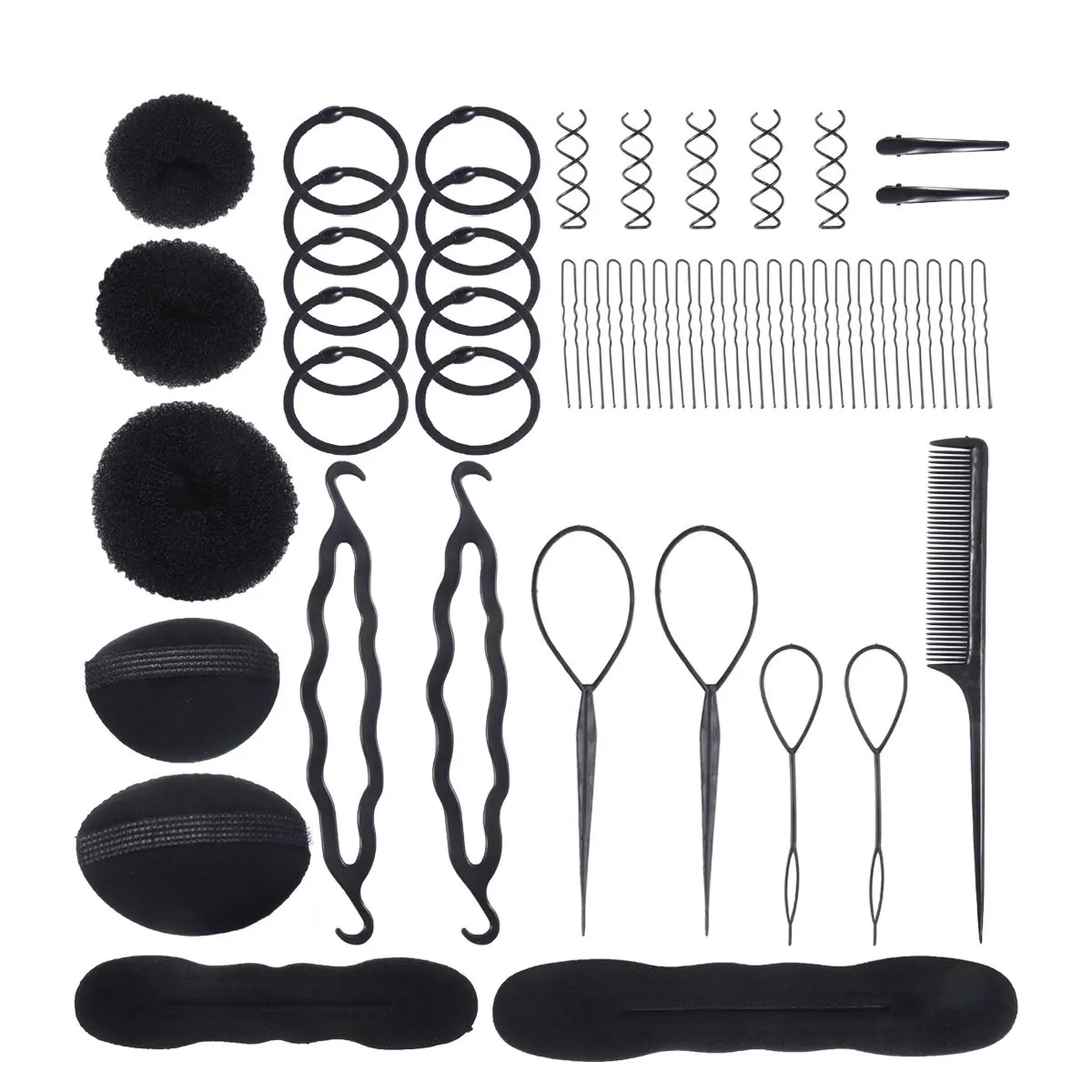 71Pcs Hair Bun Maker Set Hairdressing Tools Kit for Women and Easy DIY Hair Styling Braiding Accessories Donut Chignon
71Pcs Hair Bun Maker Set Hairdressing Tools Kit for Women and Easy DIY Hair Styling Braiding Accessories Donut Chignon