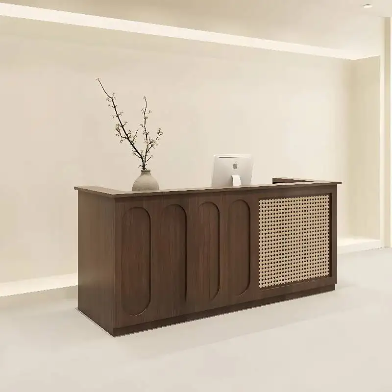 Brown Barber Reception Counter Luxury Boutique Retail Store Reception Counter Cosmetic Shop Empfangstresen Office Furniture
Brown Barber Reception Counter Luxury Boutique Retail Store Reception Counter Cosmetic Shop Empfangstresen Office Furniture