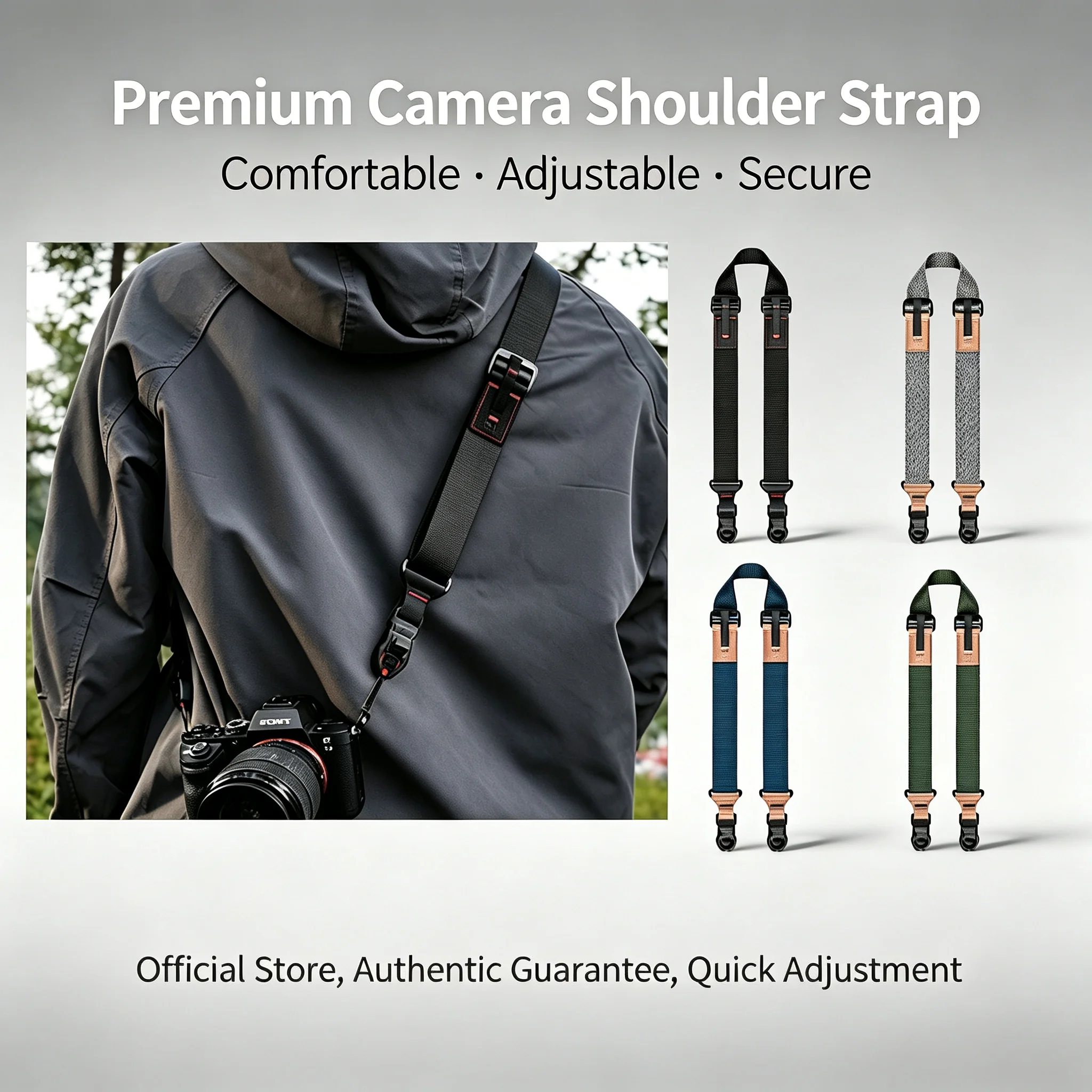Quick-Release Anti-Slip Comfortable Shoulder Strap Compatible With PD Suitable for Canon Nikon Sony Fujifilm DSLR Cameras
Quick-Release Anti-Slip Comfortable Shoulder Strap Compatible With PD Suitable for Canon Nikon Sony Fujifilm DSLR Cameras