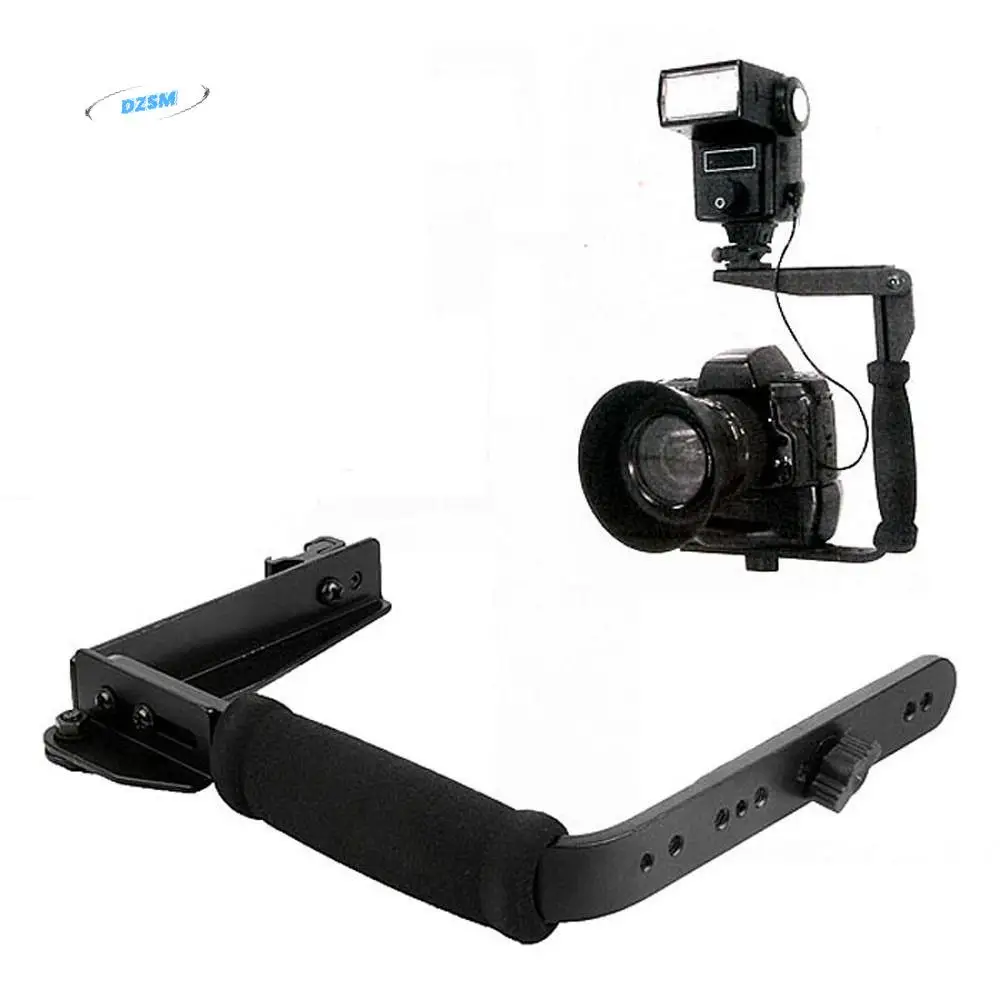 Aluminum Alloy Camera Flash Bracket Holder L-Shaped standard 1/4 screw holes Flash Light Bracket Sturdy Tripod Screw
Aluminum Alloy Camera Flash Bracket Holder L-Shaped standard 1/4 screw holes Flash Light Bracket Sturdy Tripod Screw
