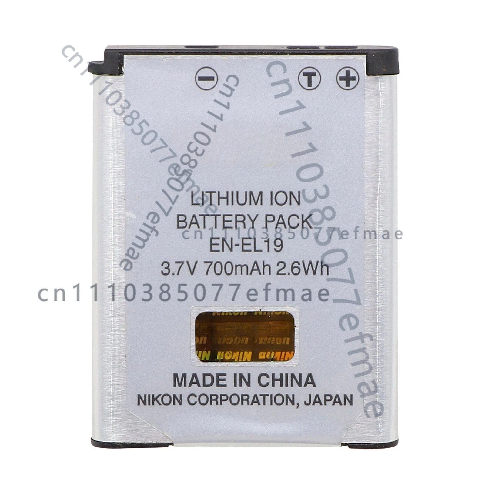 Аккумулятор Li-ion EN-EL19 для фотоаппаратов Nikon Coolpix S2500, S3100, S4100
Аккумулятор Li-ion EN-EL19 для фотоаппаратов Nikon Coolpix S2500, S3100, S4100