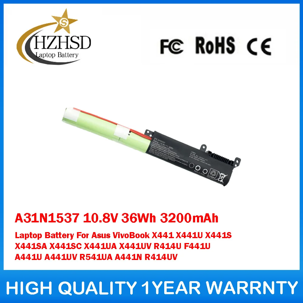 A31N1537 10.8V 36Wh 3200mAh Laptop Battery For Asus VivoBook X441 X441U X441S X441SA X441SC X441UA X441UV R414U F441U A441U
A31N1537 10.8V 36Wh 3200mAh Laptop Battery For Asus VivoBook X441 X441U X441S X441SA X441SC X441UA X441UV R414U F441U A441U
