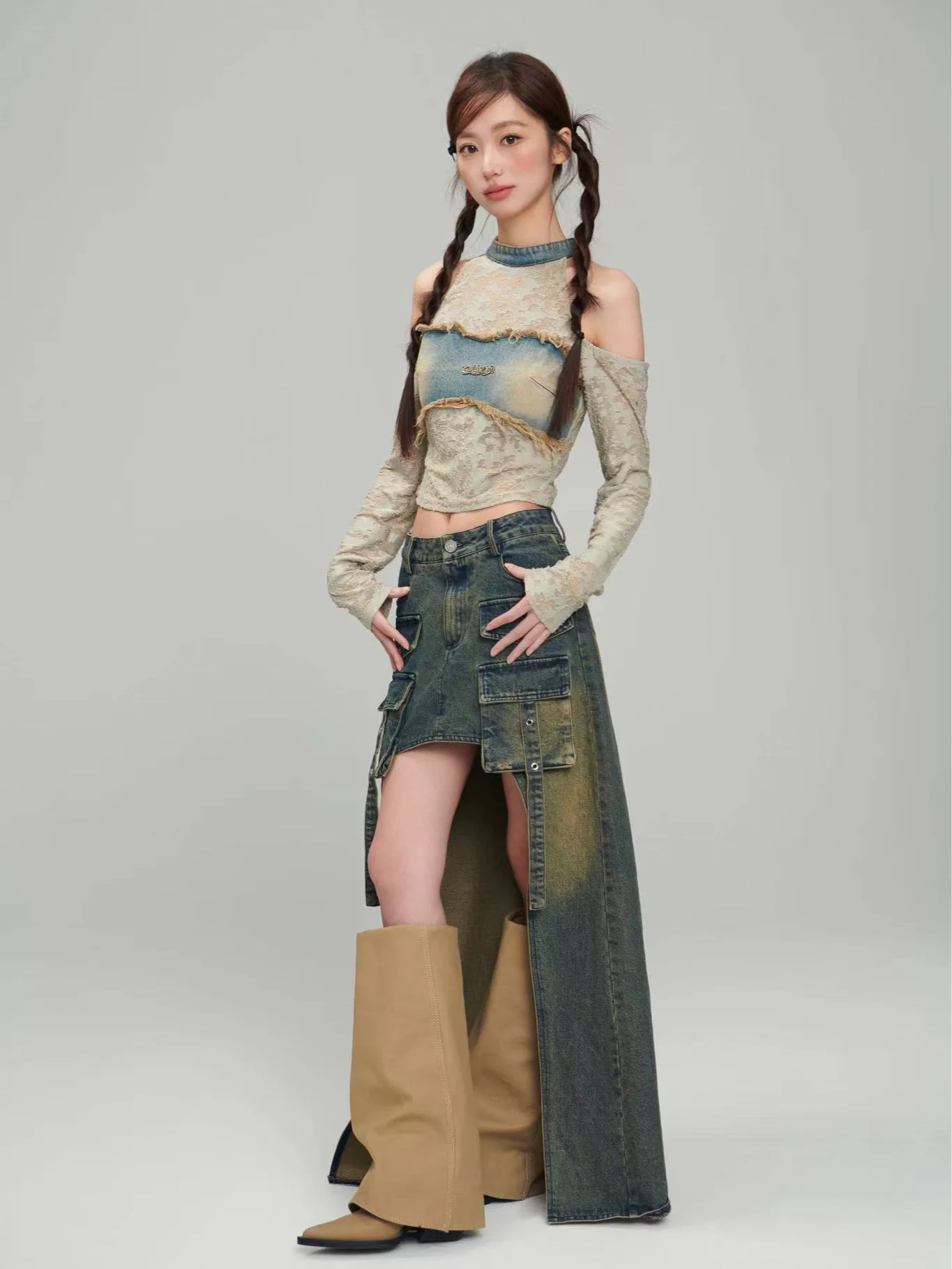 ChocoBerry Western Dancer Сексуальная джинсовая юбка Свободная винтажная с низкой талией Женская мода Весна Лето Смесь хлопка
ChocoBerry Western Dancer Сексуальная джинсовая юбка Свободная винтажная с низкой талией Женская мода Весна Лето Смесь хлопка