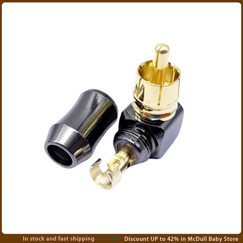 6Pcs RCA Connector Audio Plug Male 90 Degree Right Angle Elbow Speaker Terminal Conector For Soldering Video Cable Replacement
6Pcs RCA Connector Audio Plug Male 90 Degree Right Angle Elbow Speaker Terminal Conector For Soldering Video Cable Replacement