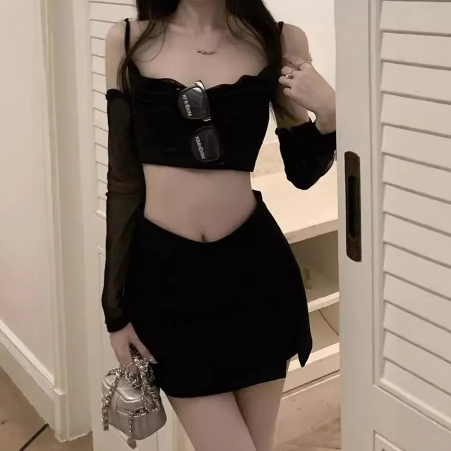 【HOT】Skirt female spring hot girl sexy high waist tight hip skirt black a-line mini skirt split skirt
【HOT】Skirt female spring hot girl sexy high waist tight hip skirt black a-line mini skirt split skirt