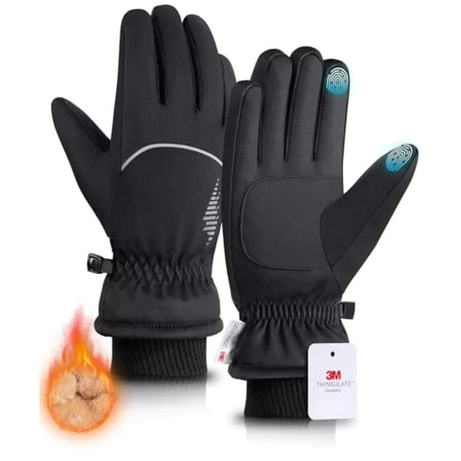 Winter Gloves with Waterproof/Touchscreen/Warm, Thermal Snow Glove for Cold Weather Running, Ski, Cycling, Women Men
Winter Gloves with Waterproof/Touchscreen/Warm, Thermal Snow Glove for Cold Weather Running, Ski, Cycling, Women Men