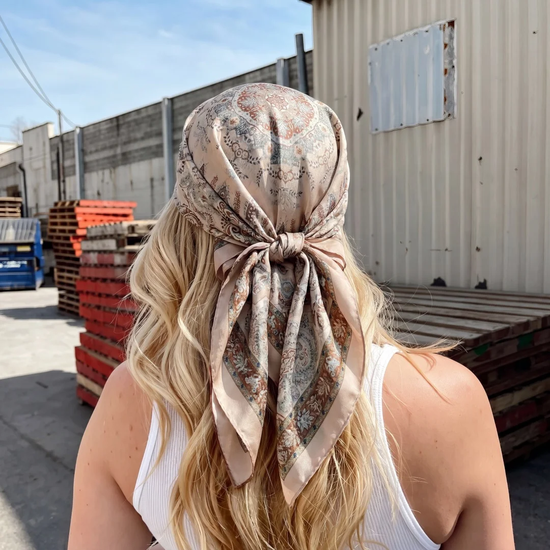 Print Scarf Square Handkerchief Hijab Bandana Silk Scarves Woman Headscarf Women's Luxury Female Turban Headband Shawl Wraps
Print Scarf Square Handkerchief Hijab Bandana Silk Scarves Woman Headscarf Women's Luxury Female Turban Headband Shawl Wraps
