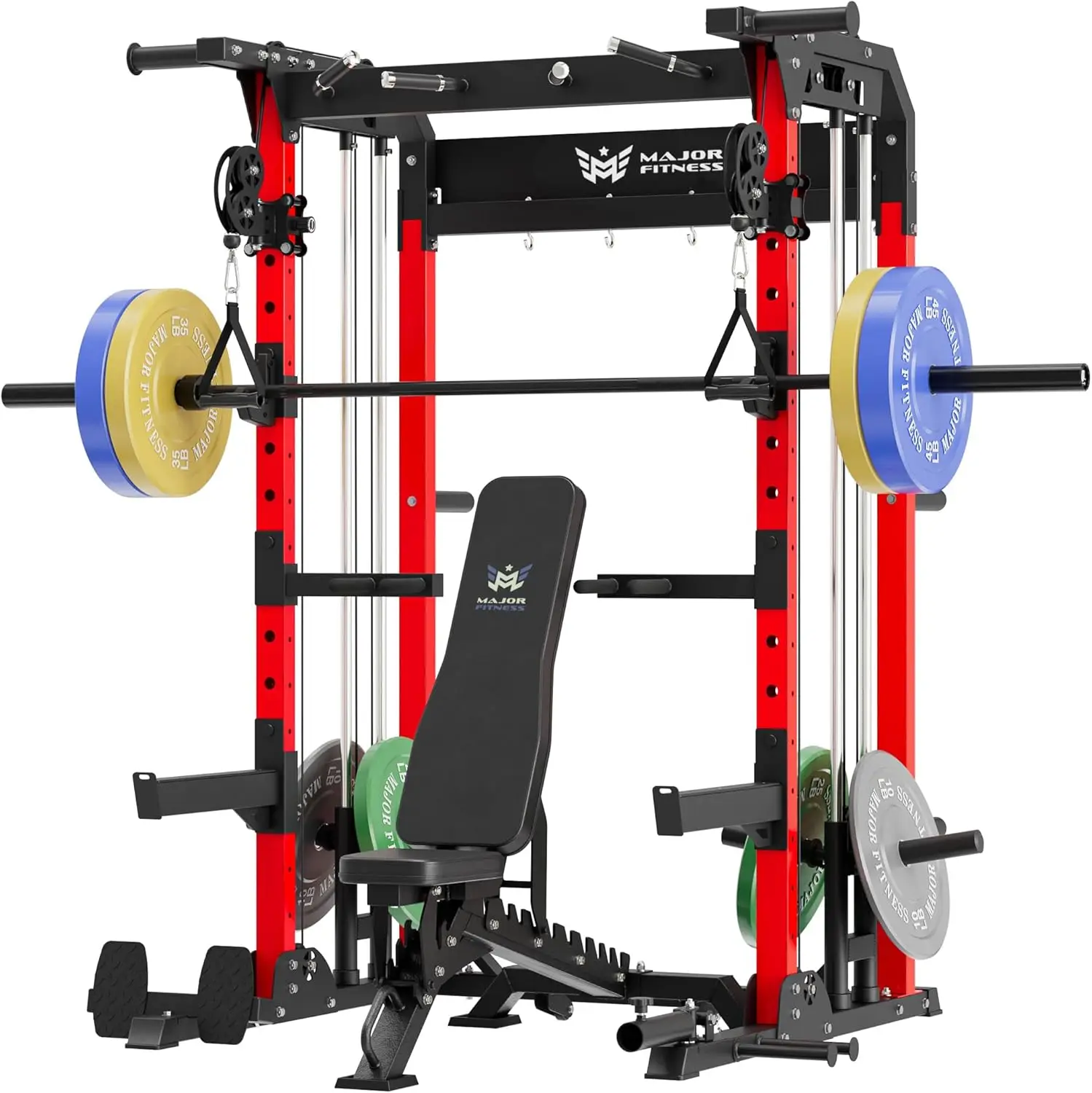 Многофункциональная силовая стойка MAJOR FITNESS F22 — вместимость 1600 фунтов Универсальная стойка для приседаний с системой двойного шкива для домашнего спортзала
Многофункциональная силовая стойка MAJOR FITNESS F22 — вместимость 1600 фунтов Универсальная стойка для приседаний с системой двойного шкива для домашнего спортзала