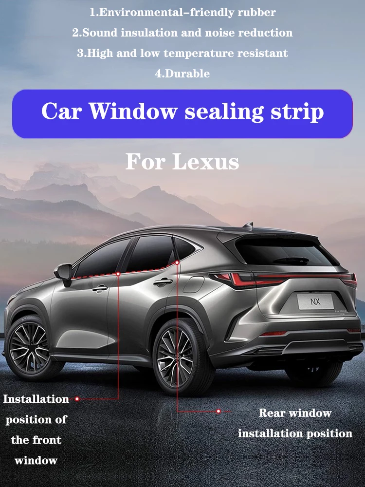 Car Door Seal Strip For LEXUS ES 200 250 rx-350 NX Sound Insulation Dustproof Automotive Accessories
Car Door Seal Strip For LEXUS ES 200 250 rx-350 NX Sound Insulation Dustproof Automotive Accessories