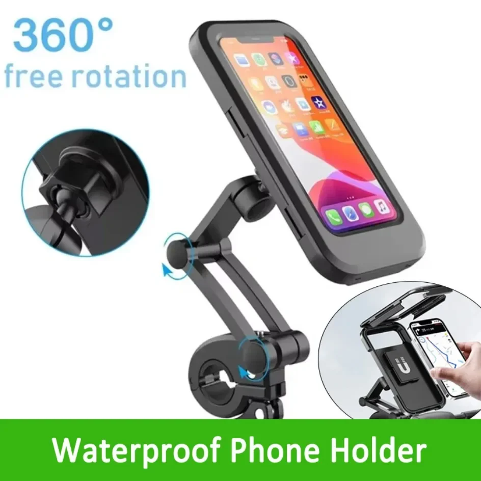 Bike GPS 360° Swivel Adjustable Motorcycle Phone Holder Waterproof Motorcycle Bicycle Mobile Phone Holder Support
Bike GPS 360° Swivel Adjustable Motorcycle Phone Holder Waterproof Motorcycle Bicycle Mobile Phone Holder Support