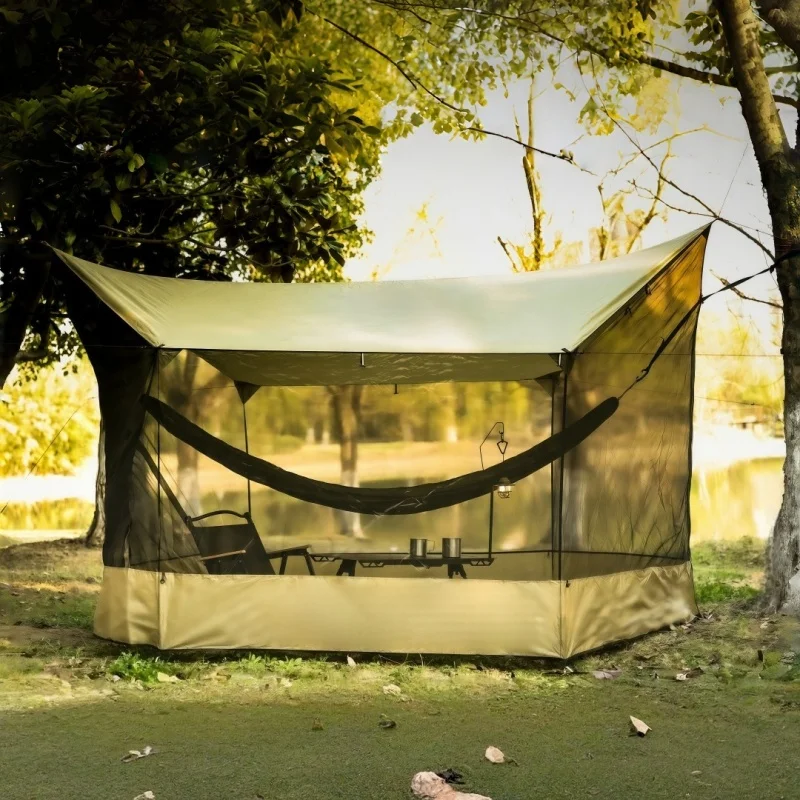 Outdoor mesh canopy tent, camping, picnic, mesh sunshade tent, dual-purpose, breathable, windproof and mosquito-proof
Outdoor mesh canopy tent, camping, picnic, mesh sunshade tent, dual-purpose, breathable, windproof and mosquito-proof