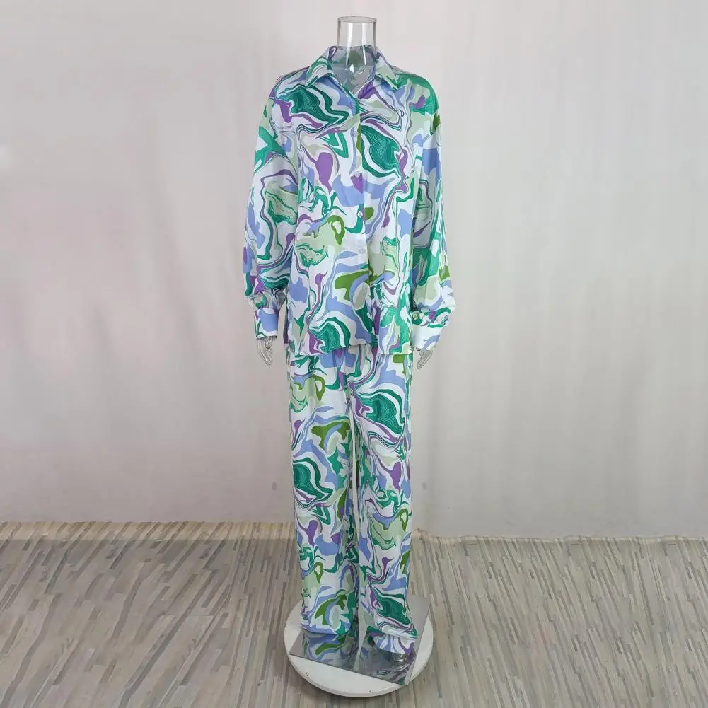 Women Loose Straight Pants Suit Women Casual Two-piece Set Stylish Women's Shirt Pants Set Wide Leg Trousers Loose for Daily
Women Loose Straight Pants Suit Women Casual Two-piece Set Stylish Women's Shirt Pants Set Wide Leg Trousers Loose for Daily