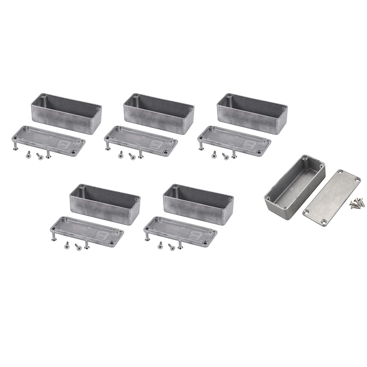 A03V 5 Pcs Guitar Effects Pedal Aluminum Stomp Box Enclosure for DIY Guitar Pedal Kit 1590A
A03V 5 Pcs Guitar Effects Pedal Aluminum Stomp Box Enclosure for DIY Guitar Pedal Kit 1590A