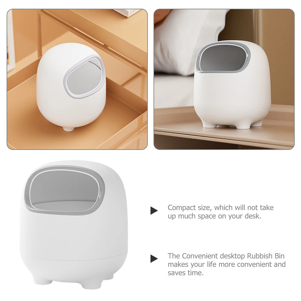 Creative Cartoon Mini Trash Can White Grey Desktop Waste Bin Lid for Bedroom Office Sturdy Large Opening Easy Compact
Creative Cartoon Mini Trash Can White Grey Desktop Waste Bin Lid for Bedroom Office Sturdy Large Opening Easy Compact