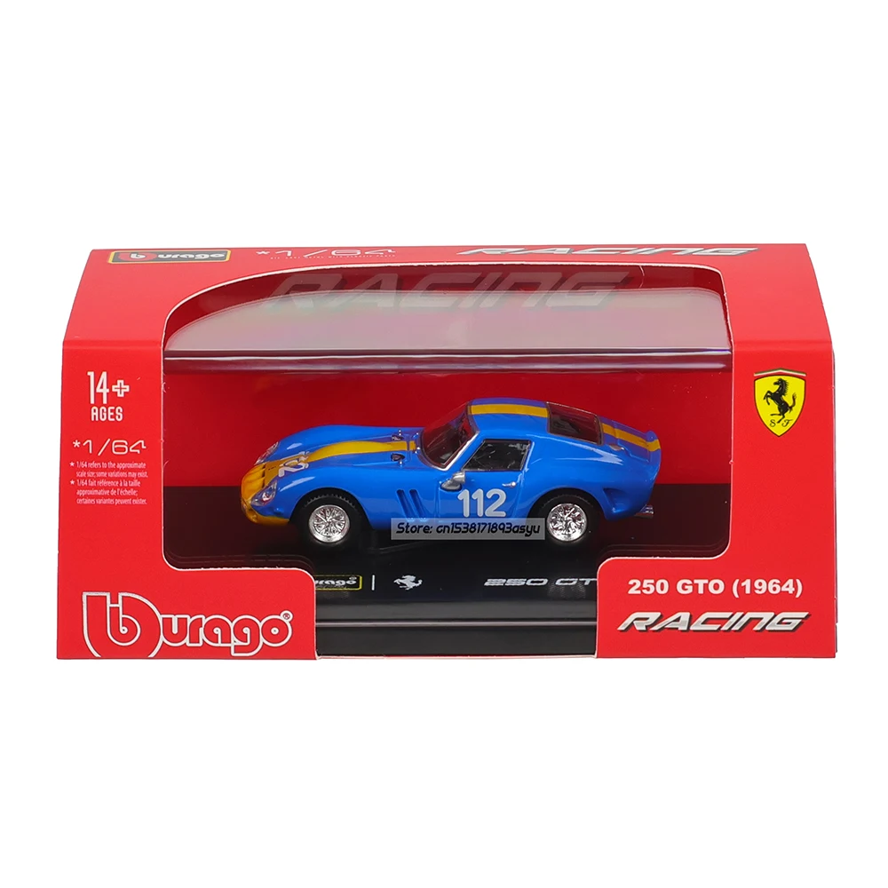 Bburago 1:64 Blue Ferrari 250 GTO #112 alloy car model series children's Christmas boy gift toy Personal display base
Bburago 1:64 Blue Ferrari 250 GTO #112 alloy car model series children's Christmas boy gift toy Personal display base