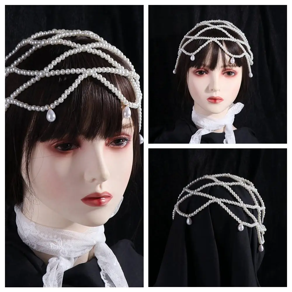 Fashion White Pearls Hairband Luxury Handmade Pearls Head Chain Bride Wedding Boho Headband Jewelry Accessories
Fashion White Pearls Hairband Luxury Handmade Pearls Head Chain Bride Wedding Boho Headband Jewelry Accessories