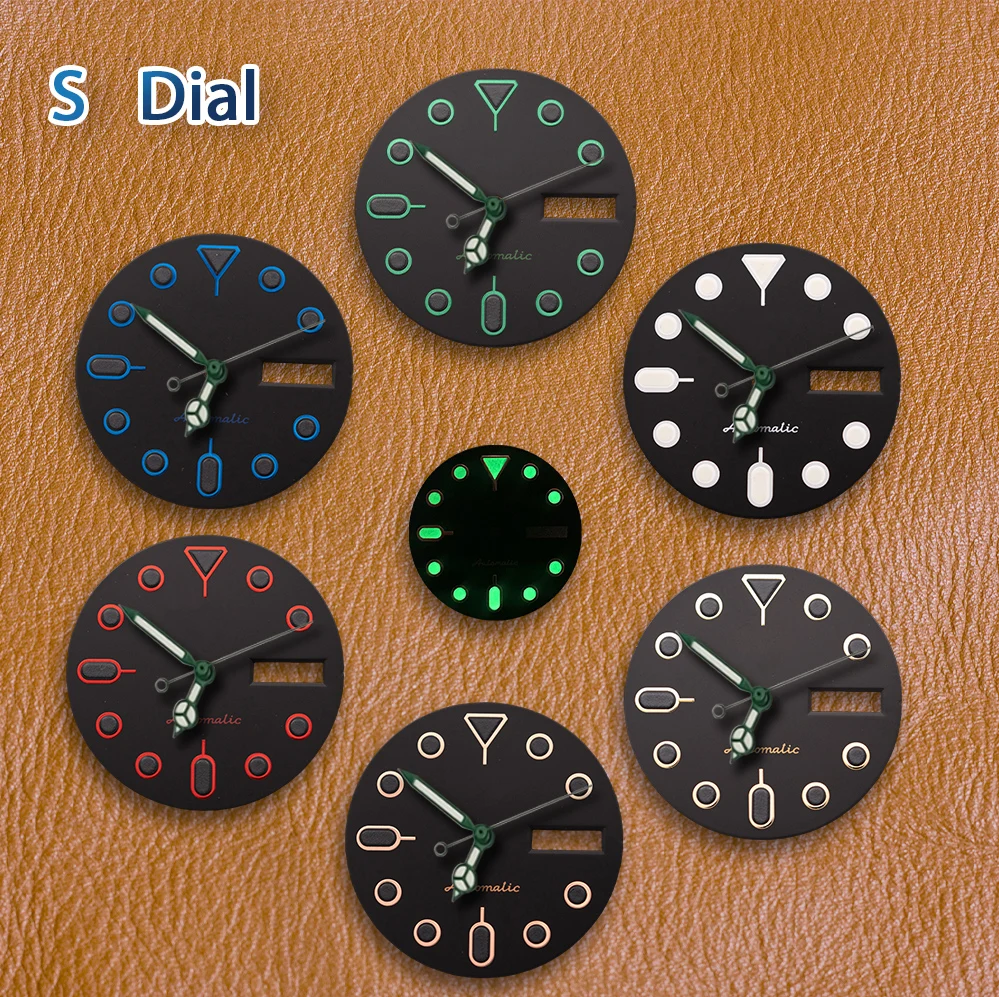 S Logo Dial 28.5mm New NH36 Dial Green Luminous New SKX007 Dial Fit NH36 Japanese Movement Watch Modification Accessories
S Logo Dial 28.5mm New NH36 Dial Green Luminous New SKX007 Dial Fit NH36 Japanese Movement Watch Modification Accessories