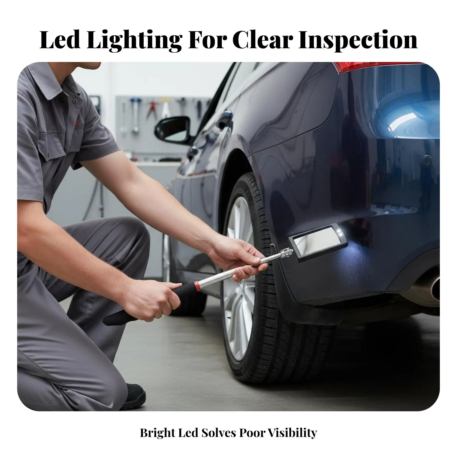Illuminated Lighted Inspection Mirror Versatile Telescoping Illuminated Inspection Mirror Stainless Steel Shatter Resistant
Illuminated Lighted Inspection Mirror Versatile Telescoping Illuminated Inspection Mirror Stainless Steel Shatter Resistant