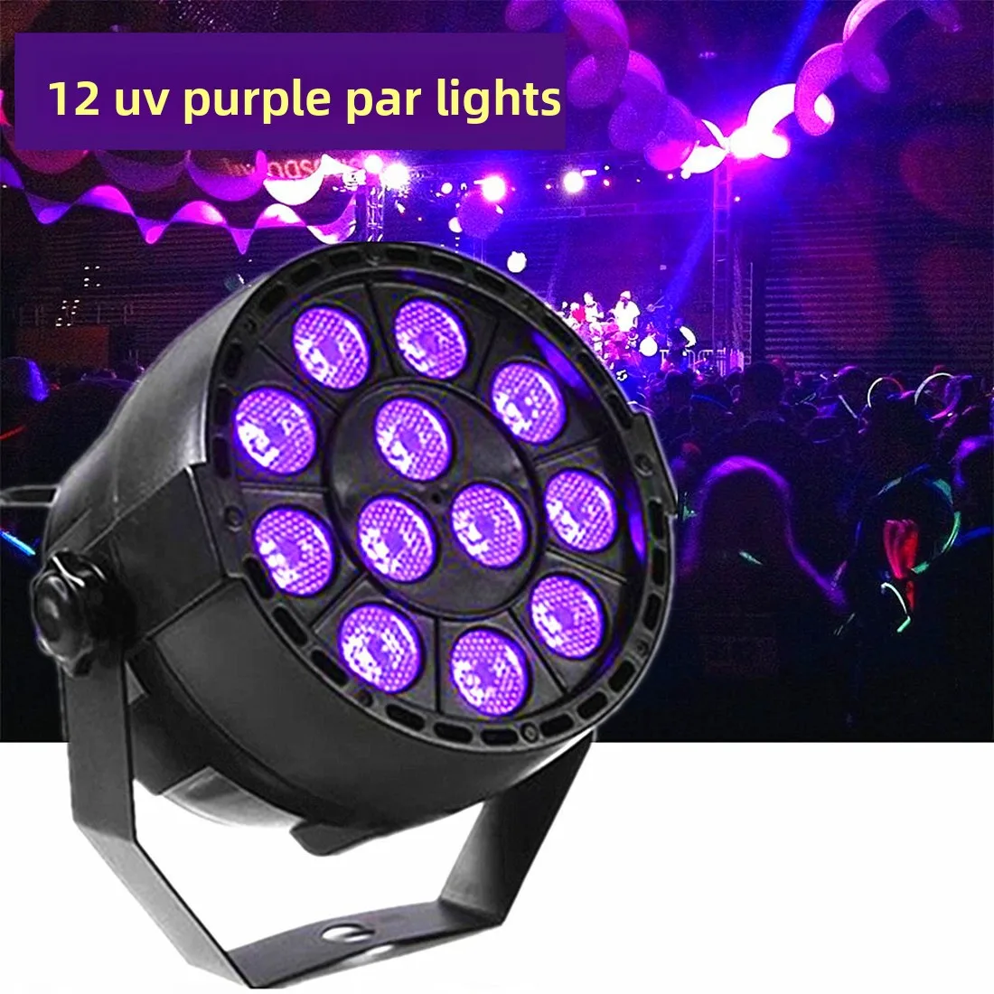 LED Par Light UV Purple Par Light 12Par Light, Bar Purple Dyed Background Decoration Stage Laser Light
LED Par Light UV Purple Par Light 12Par Light, Bar Purple Dyed Background Decoration Stage Laser Light