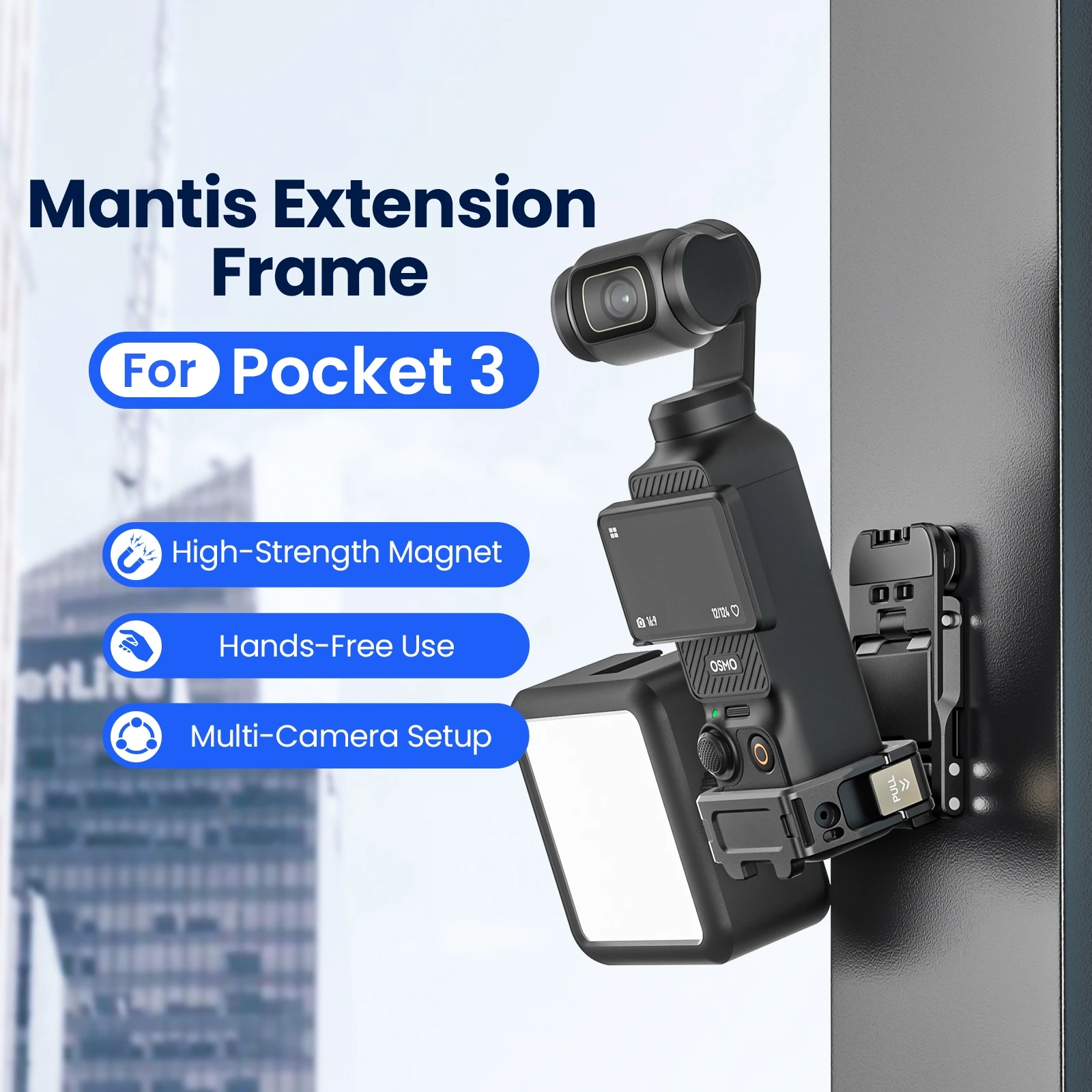 For DJI Pocket 3 Versatile Magnetic Expansion Frame Universal Mount Accessory Kit for Stable Camera Recording
For DJI Pocket 3 Versatile Magnetic Expansion Frame Universal Mount Accessory Kit for Stable Camera Recording