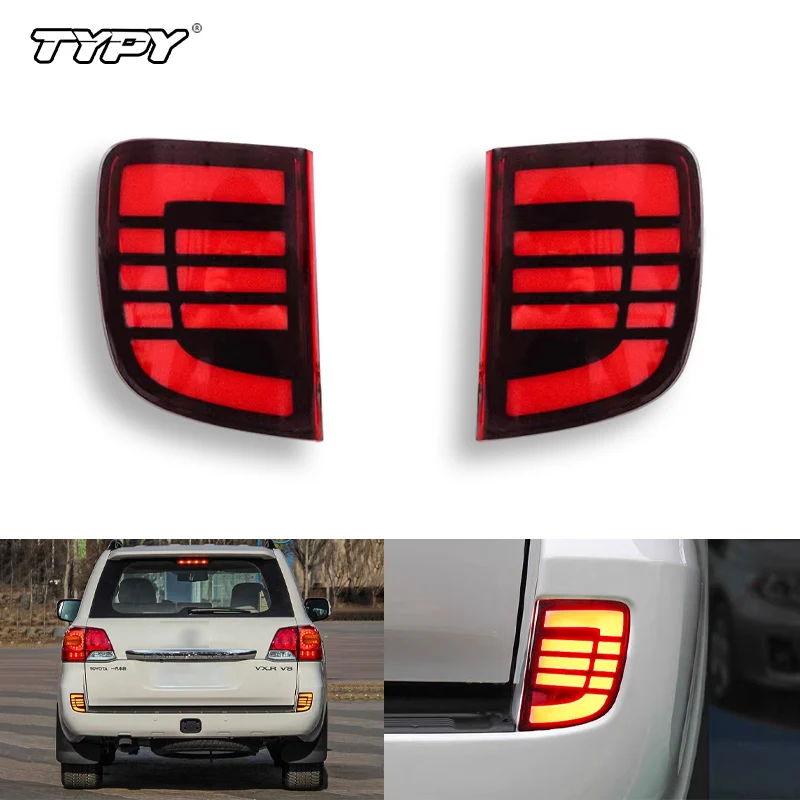 TYPY Car LED Taillight Rear Bumper Reflector Lamp For Toyota Land Cruiser LC200 2008 - 2015 Brake Light turn signal fog lamp
TYPY Car LED Taillight Rear Bumper Reflector Lamp For Toyota Land Cruiser LC200 2008 - 2015 Brake Light turn signal fog lamp